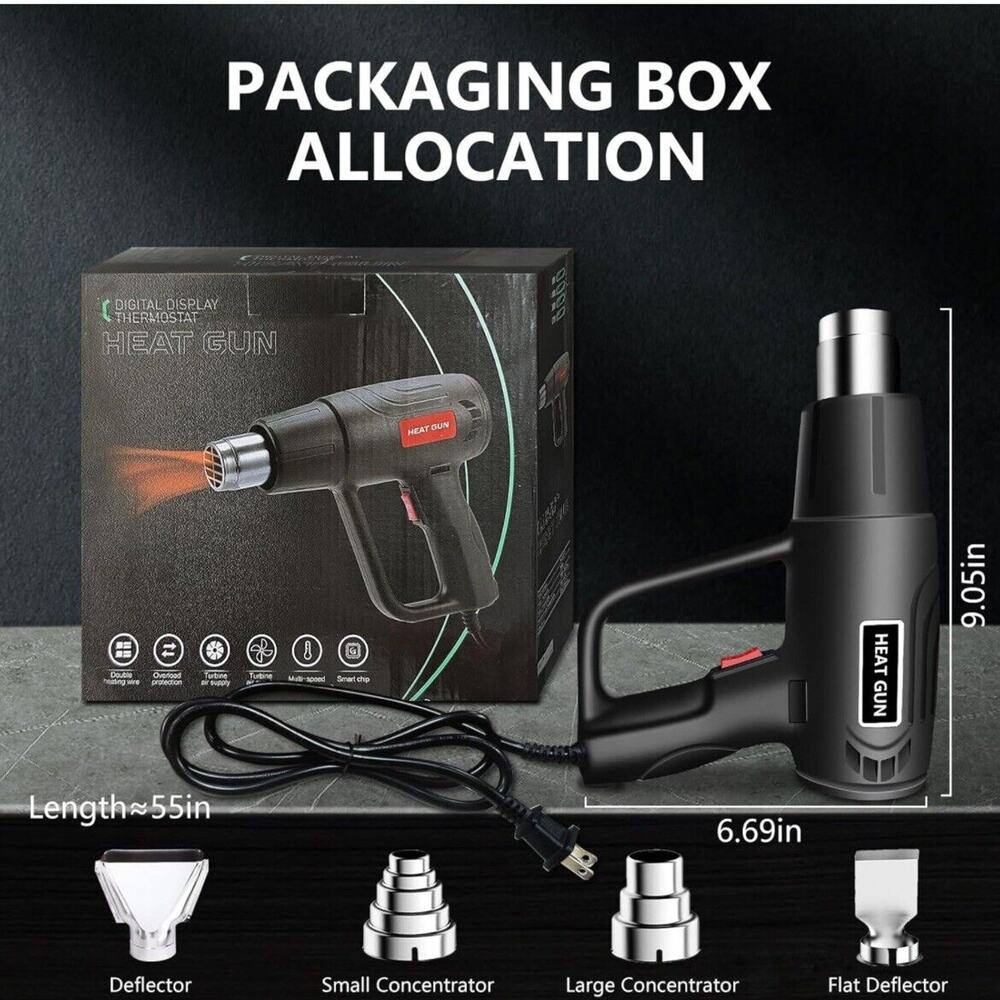 Heavy Duty Heat Gun Digital Display Thermostat
